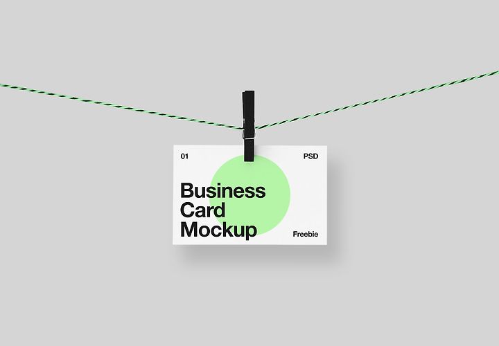 Free Handing Business Card Mockup 1