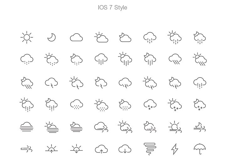 Free Ios Weather Icons Psdai 1