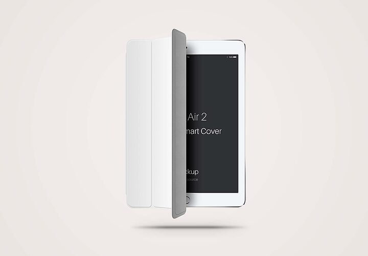 Free Ipad Air With Cover Mockup Psd 1
