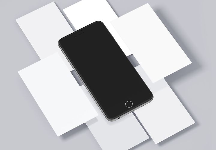 Free Iphone Mobile Screens Mockups Psd 1