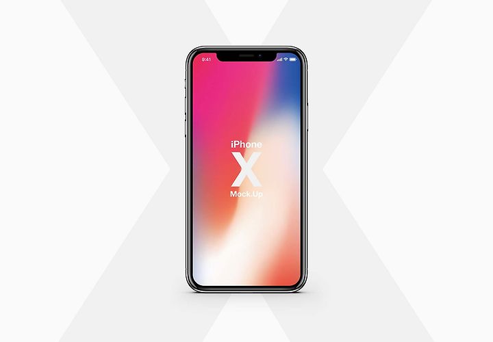 Free Iphone X Vector Mockup Psd 1