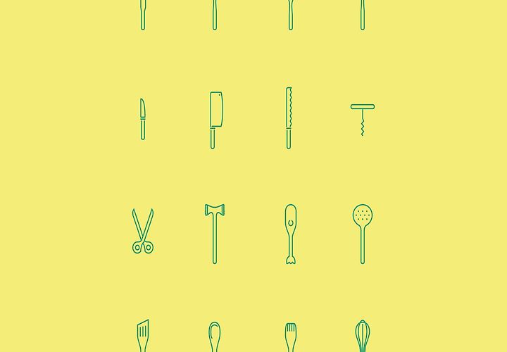 Free Kitchen Line Icons Ai 1