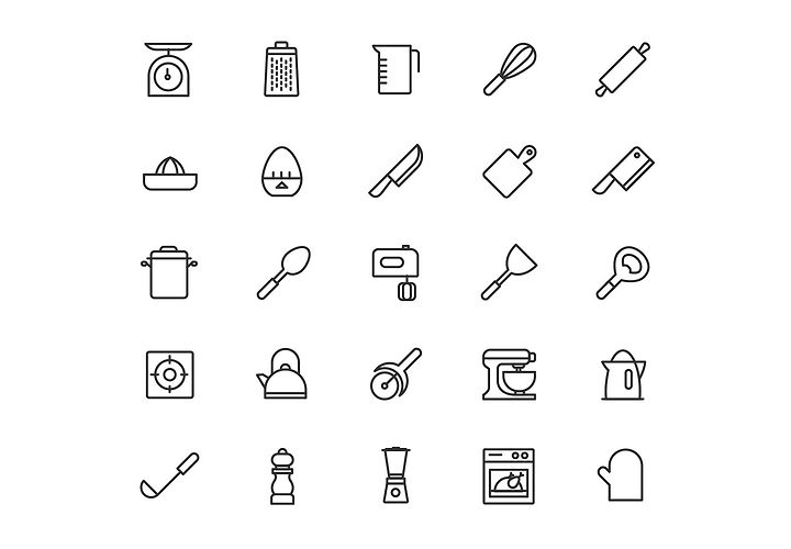 Free Kitchen Utensils Icons 1