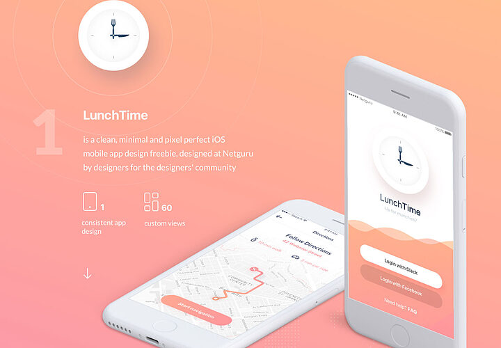 Free Lunchtime Mobile App Ui Design Kit1296 2 1