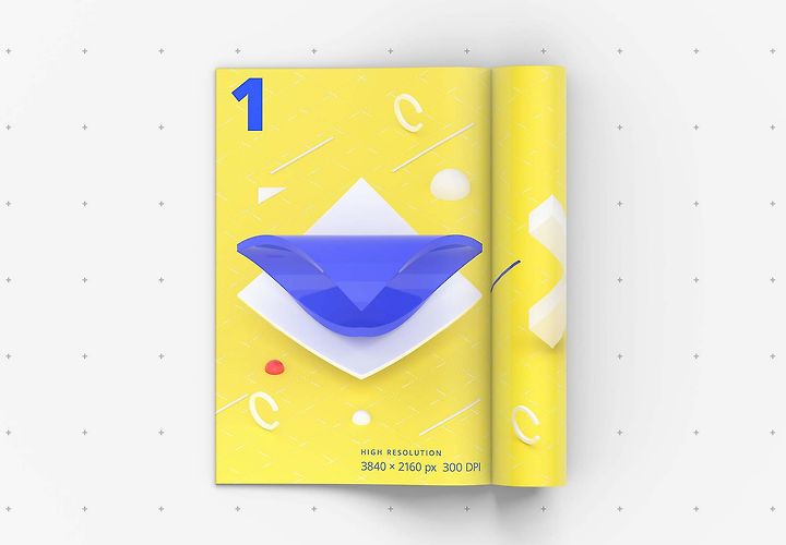 Free Magazine Mockup Psd 2 1