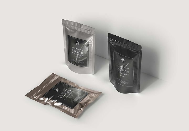 Free Metal Foil Packaging Mockup Psd 1