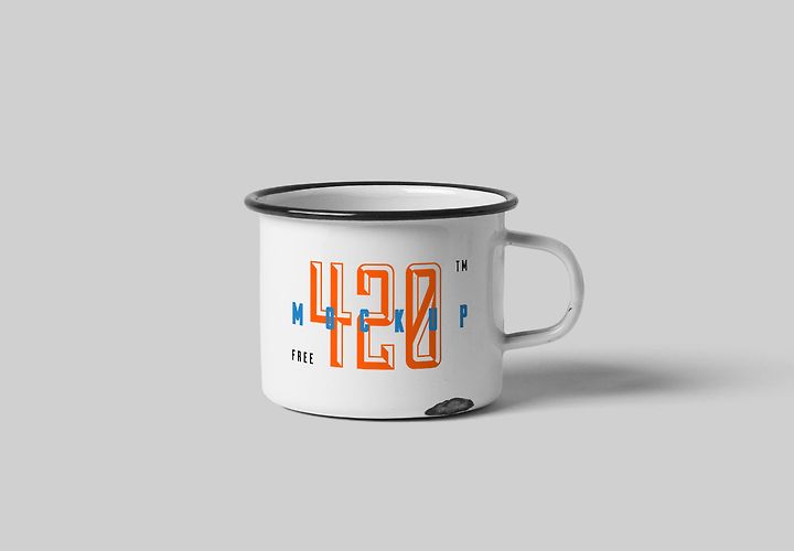 Free Metal Mug Mockup 1