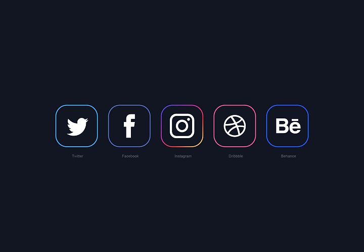 Free Minimal Social Media Icons 2018 1