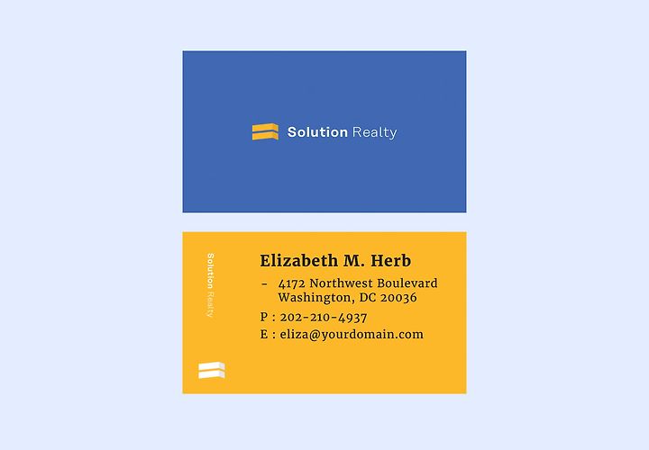 Free Modern Business Card Template 1