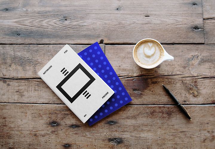 Free Notebook Mockup 1