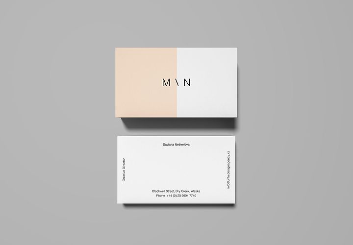 Free Overhead Business Card Mockup Psd 1