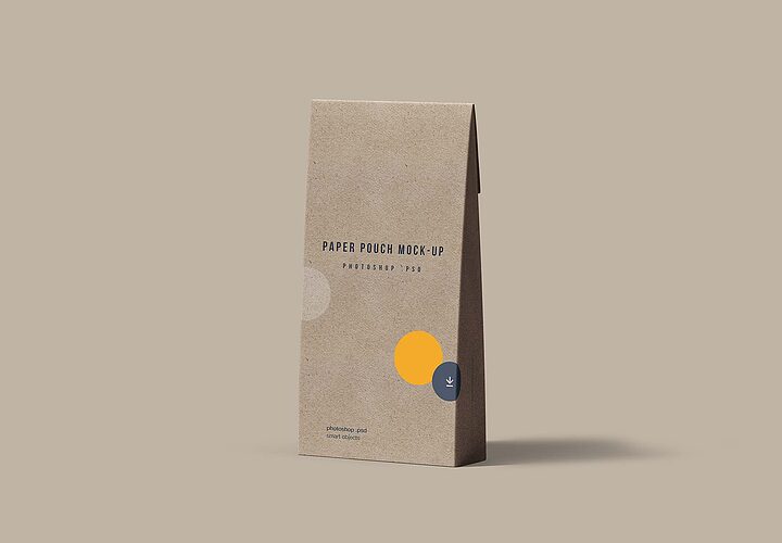 Free Paper Pouch Mockup Psd 1