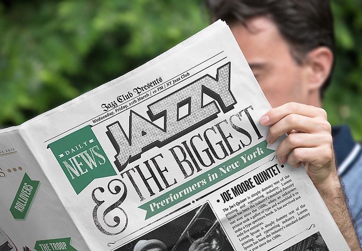 Free Photorealistic Newspaper Mockup Psd 1