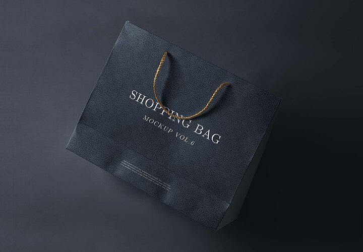 Free Photorealistic Shopping Bag Mockup Psd 1