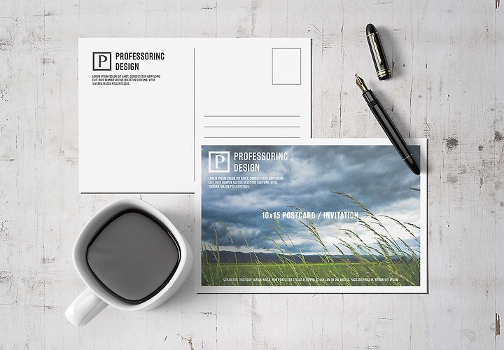 Free Postcard Mockup Design Psd 1