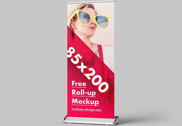 Free Rollup Mockup Size 85x200cm 1