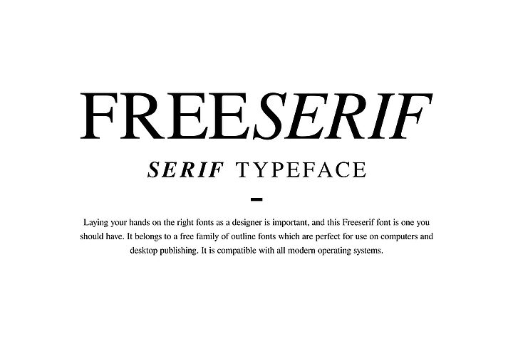 Free Serif Font Family 1