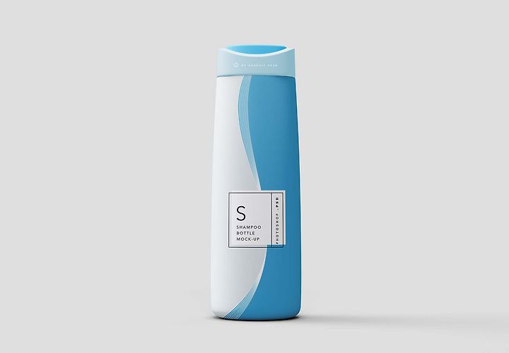 Free Shampoo Bottle Mockup Psd 1