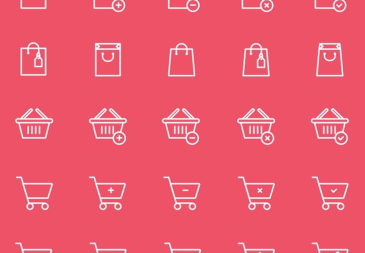 Free Shopping Bag Cart Icons Ai 1