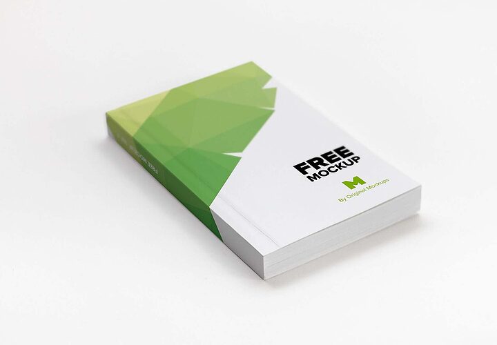 Free Softcover Trade Book Mockup Psd 1