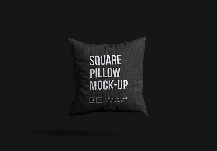 Free Square Pillow Mockup Psd 2 1