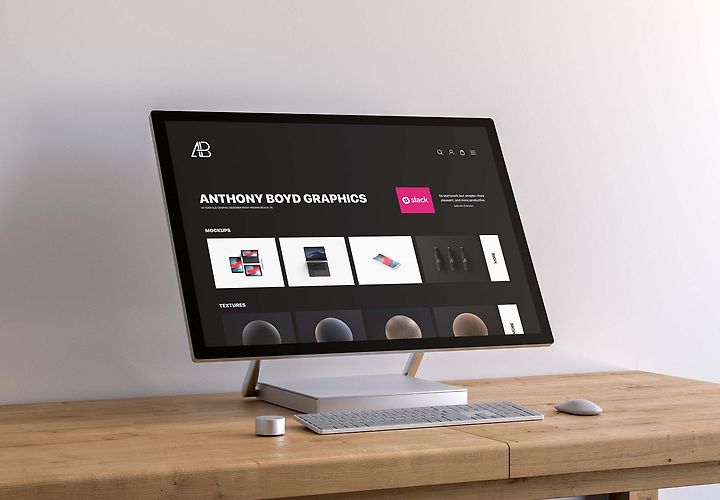 Free Surface Studio Screen Mockup Psd 1