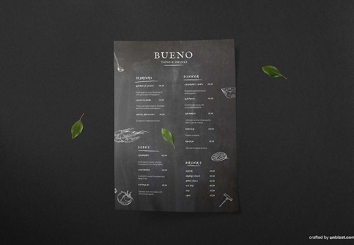 Free Tapas Menu Template Ai 1