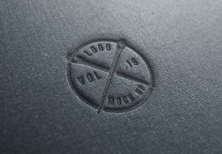 Free Textile Linen Logo Mockup Psd 1