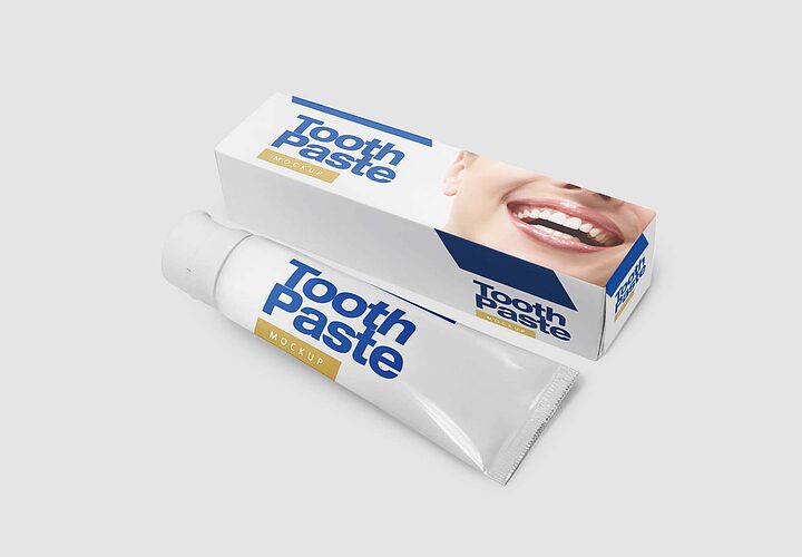 Free Tooth Paste Mockup Psd 1