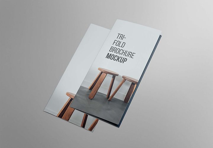 Free Tri Fold Brochure Mockup Psd 1