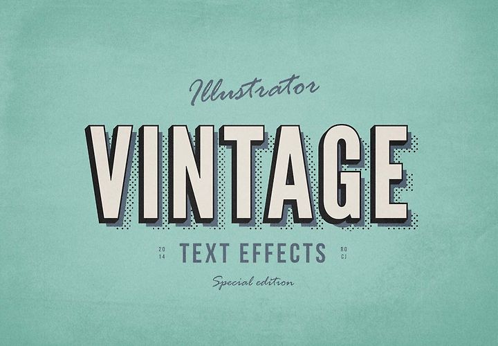 Free Vintage Text Effects Ai 1