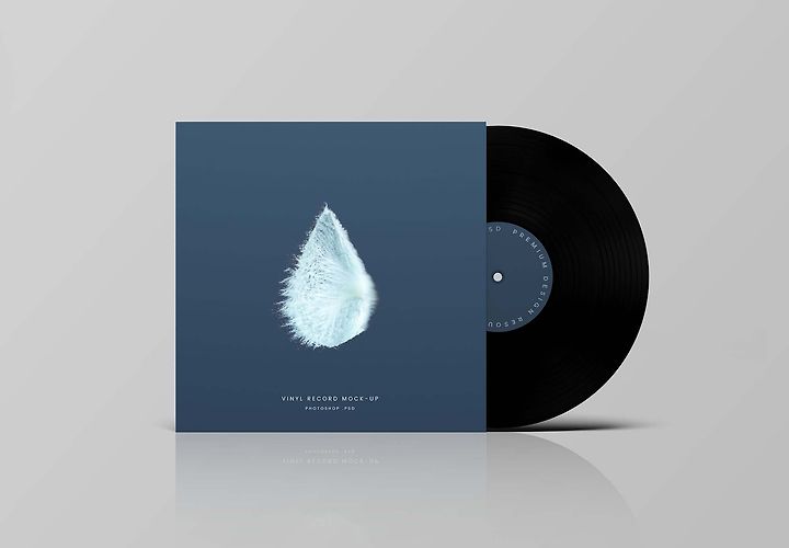 Free Vinyl Record Mockup Psd 2 1