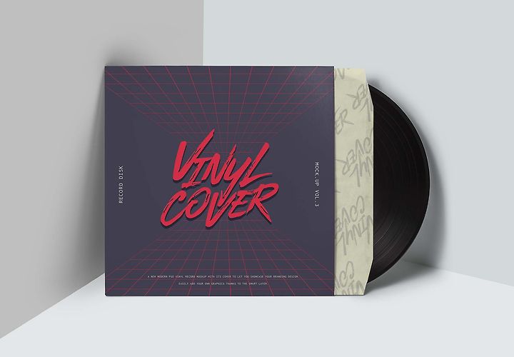 Free Vinyl Record Mockup Psd 3 1