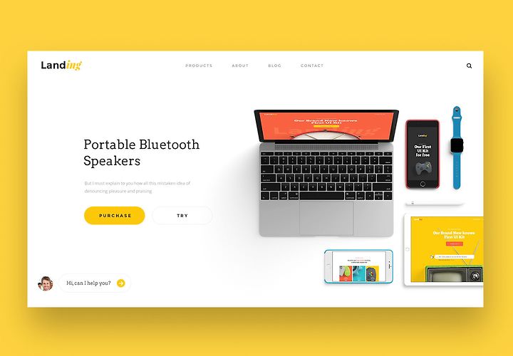 Free Website Landing Pages Ui Kit 1