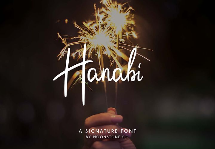 Hanabi Script Font 1