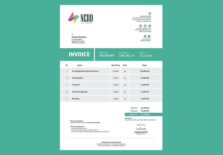 Invoice Template Freebie Ai 1