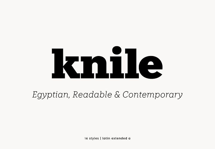 Knile Slab Serif Font 1