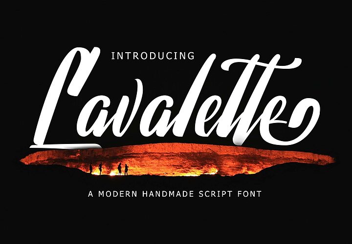 Lavalette Script Free Font 1