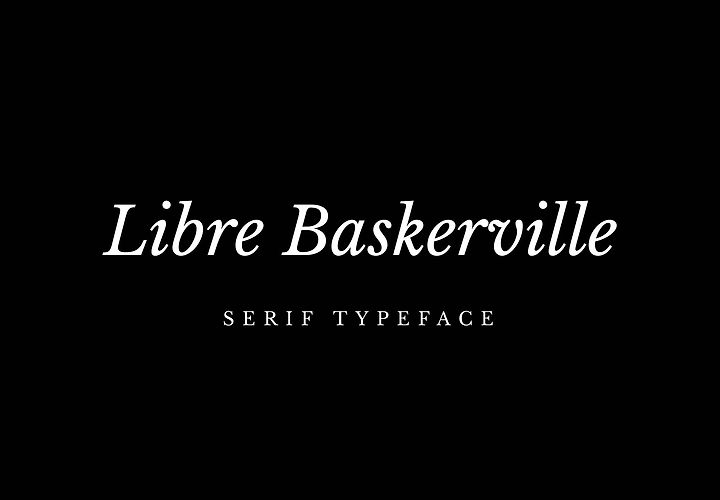 Libre Baskerville Font 1