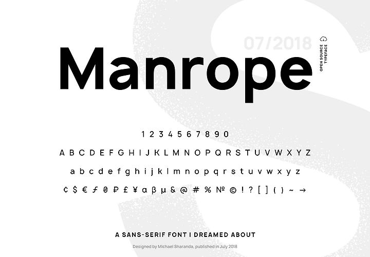 Manrope Free Font Family 1