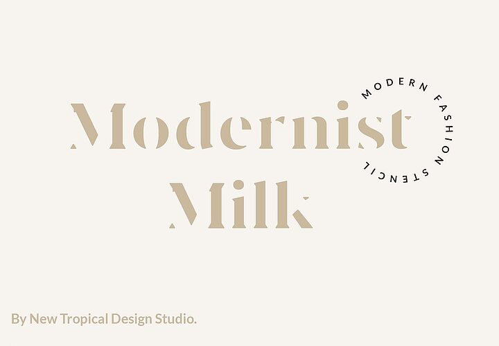 Modernist Milk Font 1