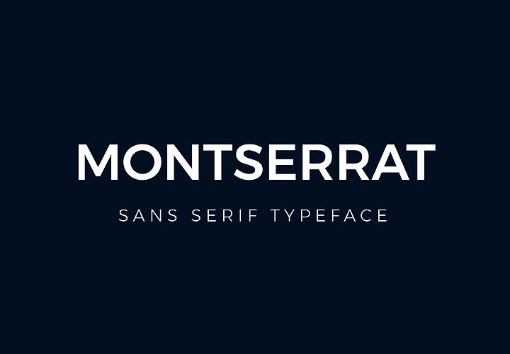 Montserrat Font Family 1