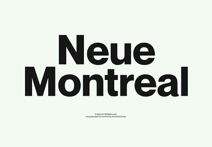 Neue Montreal Font Family 1