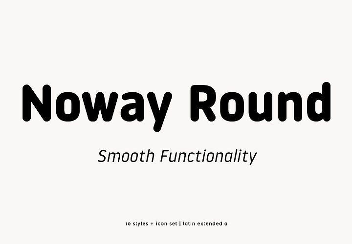 Noway Round Font Family 1