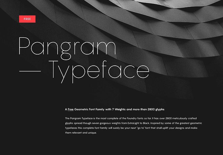 Pangram Sans Font 1