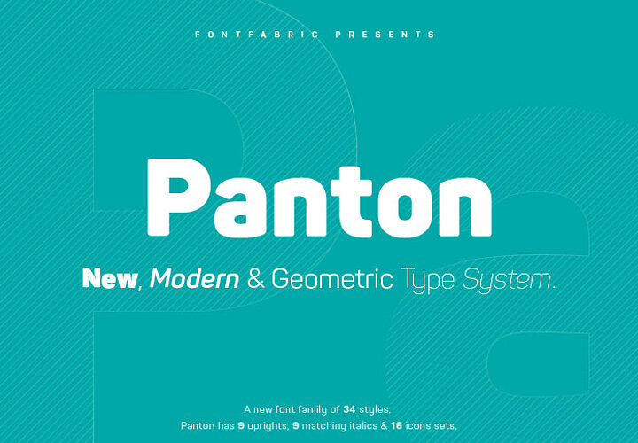 Panton Free Modern Geometric Font 1