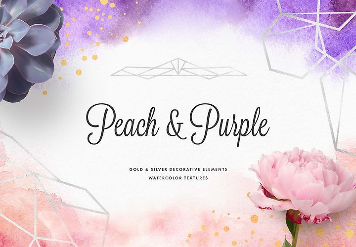 Peach Purple Artistic Toolkit Template 1