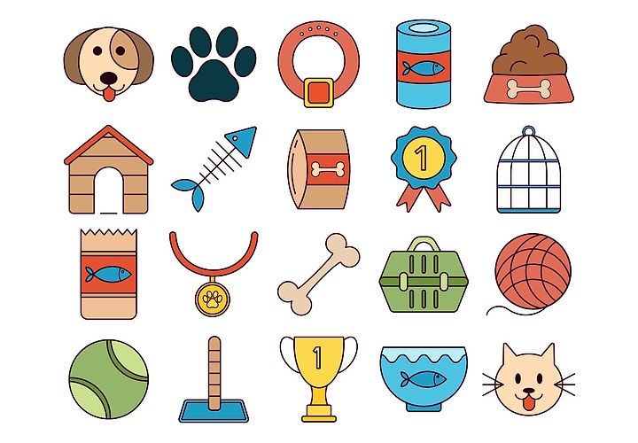 Pet Vector Free Icon Set 1