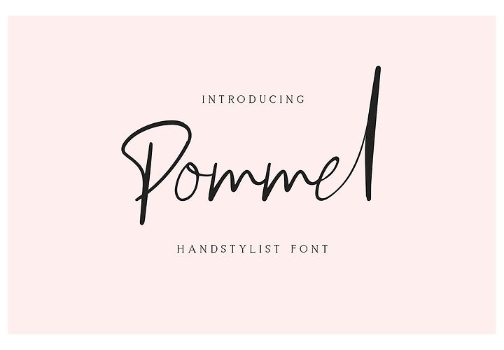 Pommel Handstylish Script Font 1