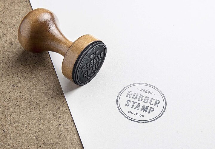 Rubber Stamp Mockup Psd 1